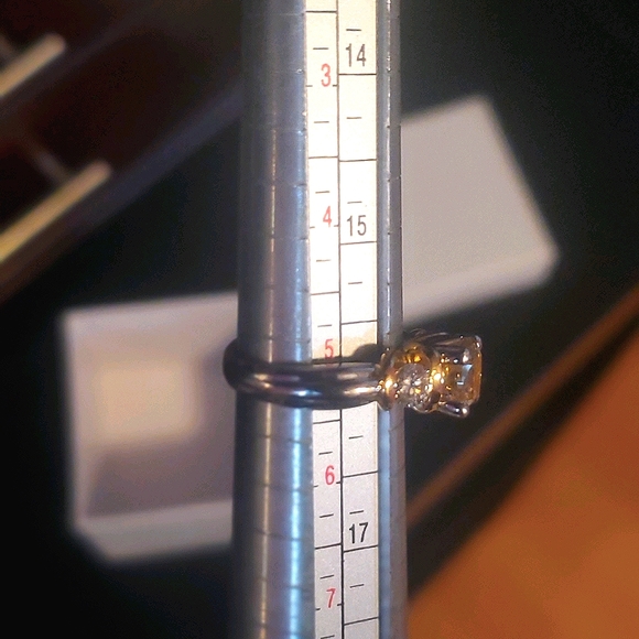 Verragio fancy yellow diamond ring 1.53 tcw - Picture 9 of 12